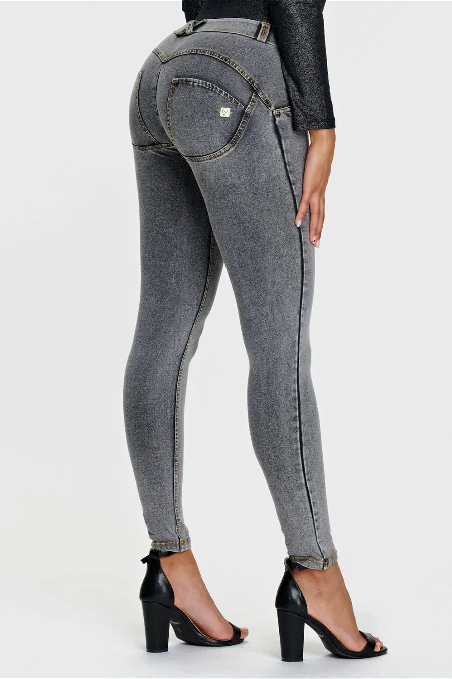 Freddy WR.UP® Regular Waist - Denim Grey - for kvinde - FREDDY WR.UP® - Pants