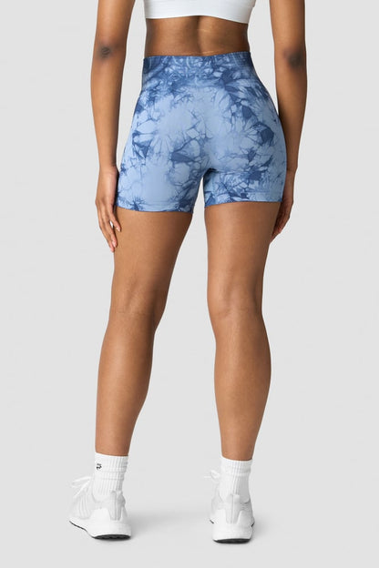 define seamless tie dye shorts wmn urban blue