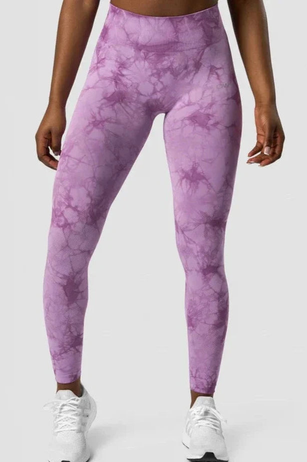 Define Seamless Tie Dye Tights - Lavender - for kvinde - ICANIWILL - Tights