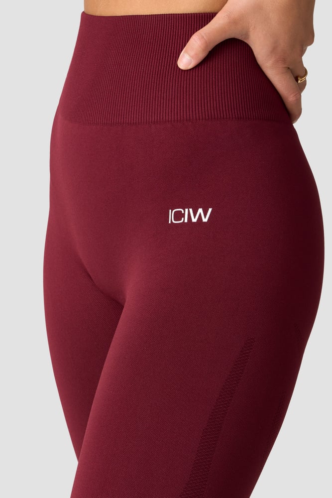 divine seamless tights wmn burgundy