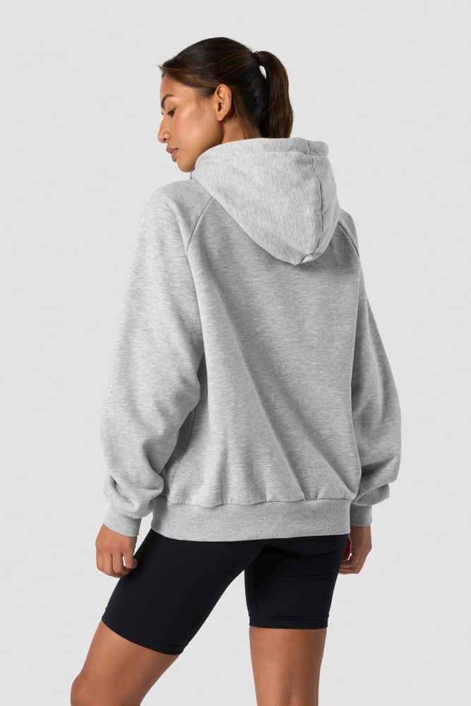 everyday hoodie wmn light grey melange