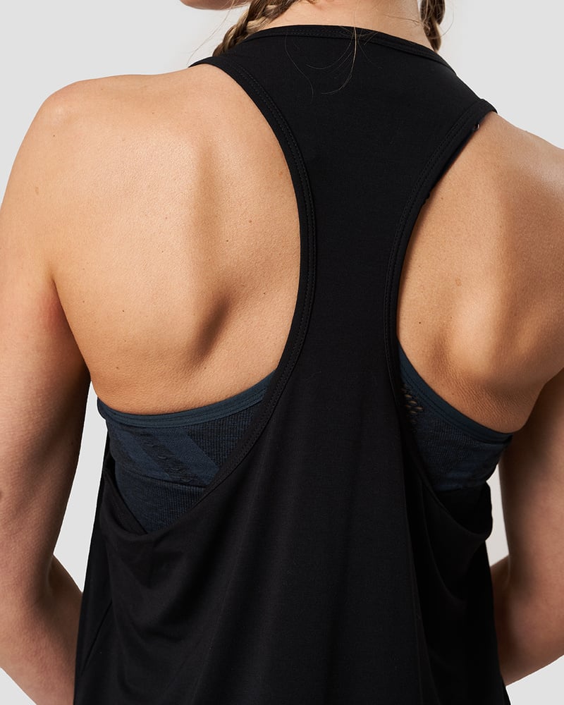 everyday racerback tank top black