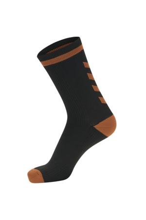 HUMMEL - Elite Indoor Sock Low - Black/orange Tiger