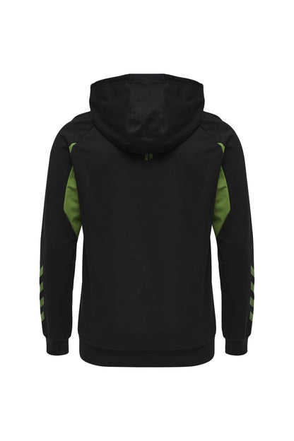 HUMMEL - Hmlaction Cotton Hoodie - Black/cactus