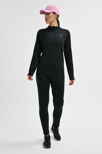 HUMMEL - Hmlactive Pl Half Zip Woman - Black