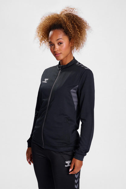 HUMMEL - Hmlauthentic Pl Zip Jacket Woman - Black