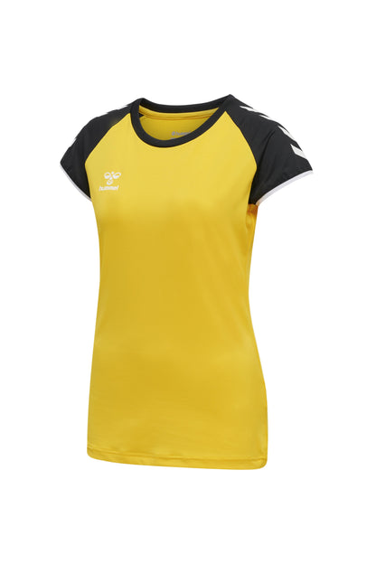 HUMMEL - Hmlcore Volley Stretch Tee Wo - Blazing Yellow