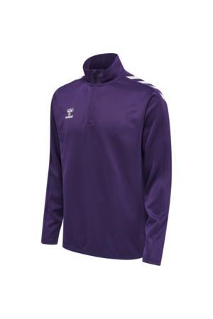 HUMMEL - Hmlcore Xk Half Zip Poly Sweat - Acai/white