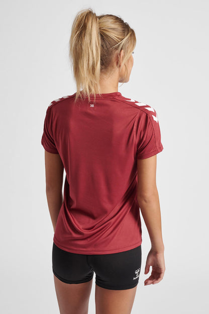 HUMMEL - Hmlcore Xk Poly Jersey S/s Woman - Maroon