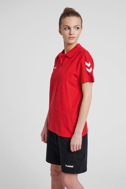 HUMMEL - Hmlgo Cotton Polo Woman - True Red