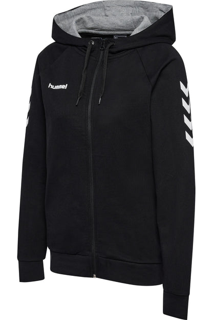 HUMMEL - Hmlgo Cotton Zip Hoodie Woman - Black