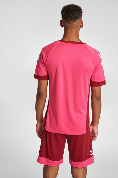 HUMMEL - Hmllead S/s Poly Jersey - Raspberry Sorbet