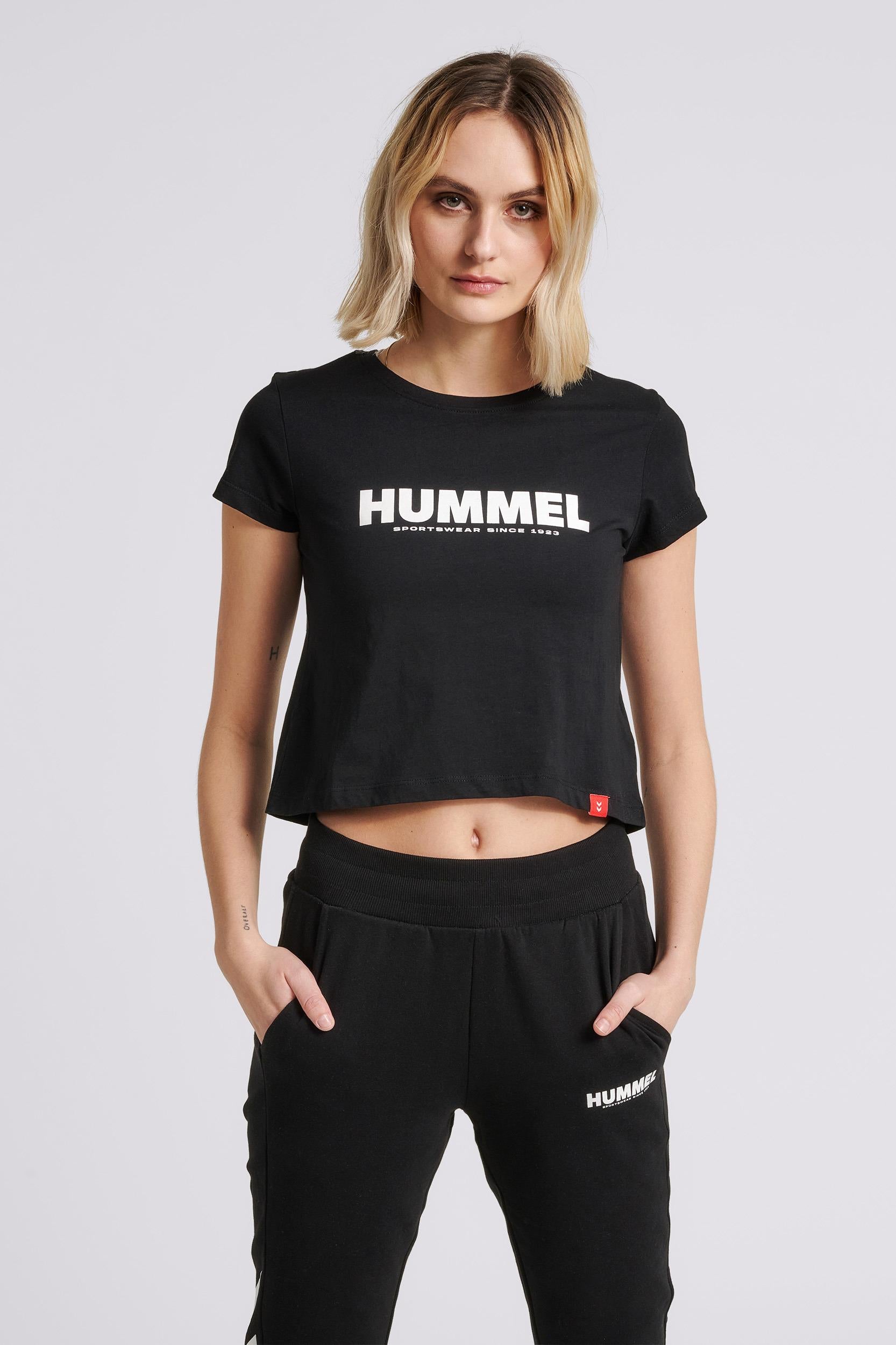 HUMMEL - Hmllegacy Woman Cropped T-shirt - Black