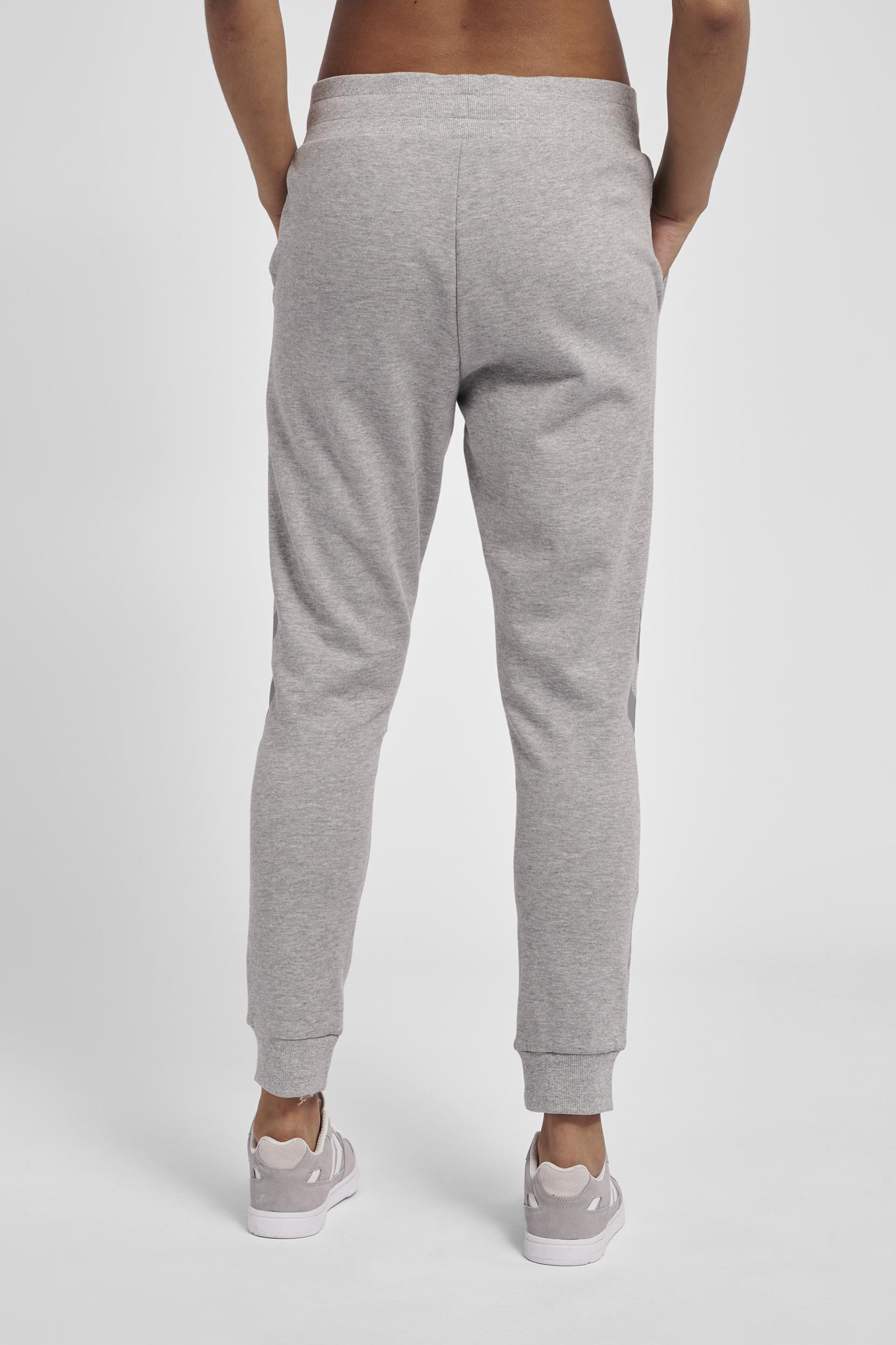 HUMMEL - Hmllegacy Woman Tapered Pants - Grey Melange