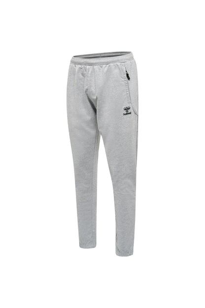 HUMMEL - Hmlmove Grid Cotton Pants - Grey Melange