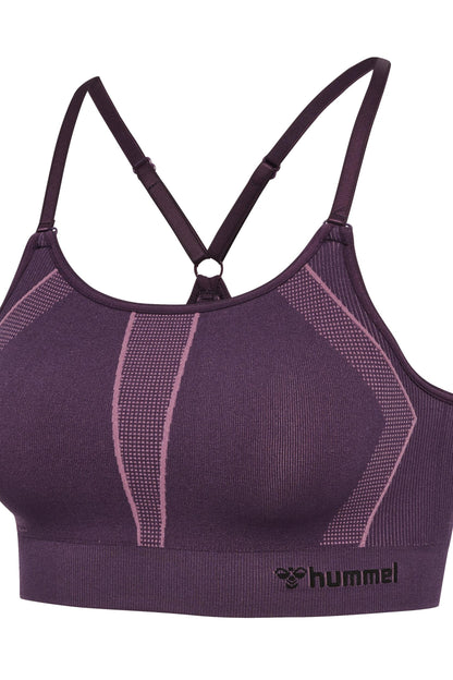 HUMMEL - Hmlmt Power Seamless Sports Bra - Plum Perfect