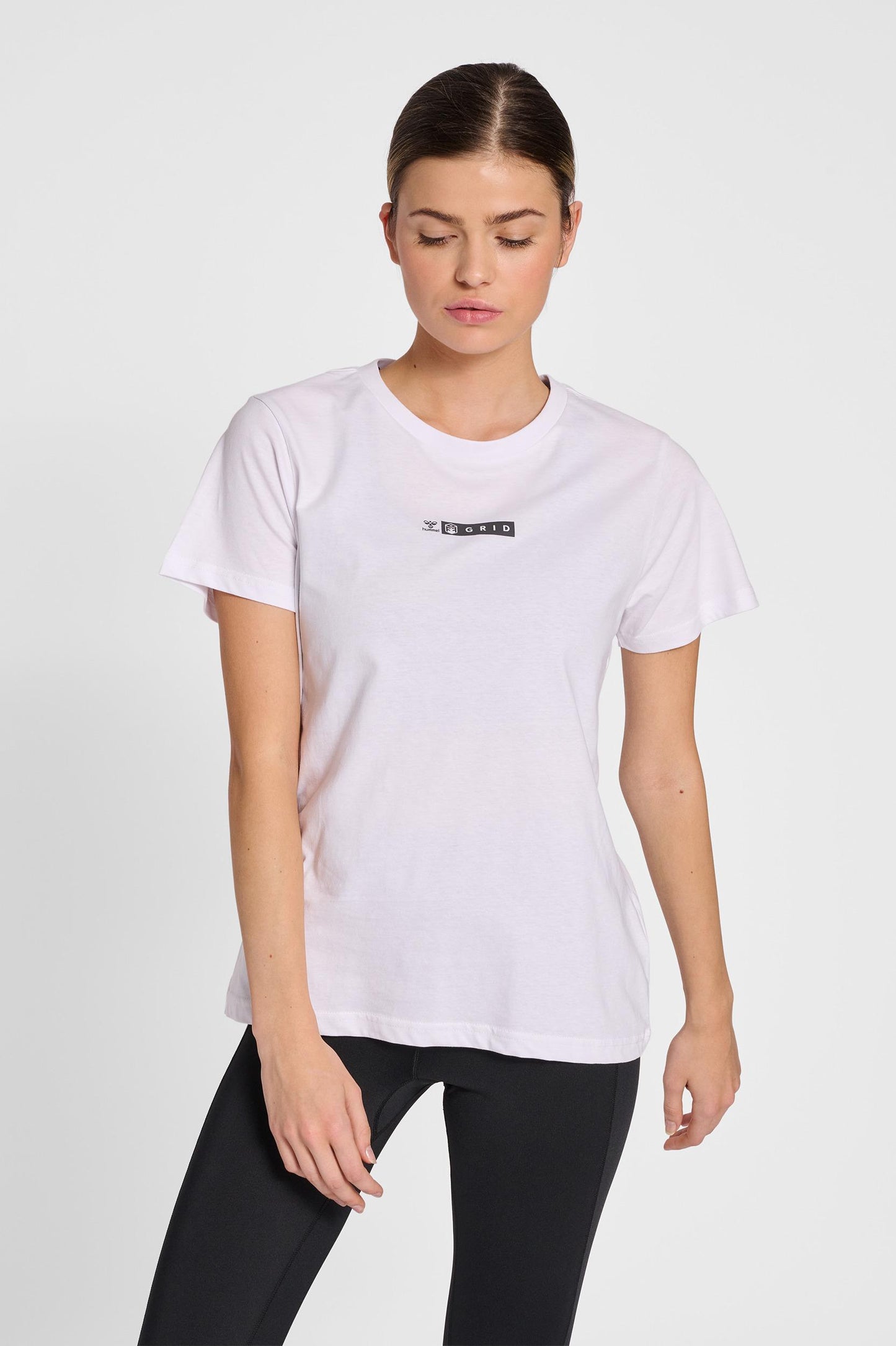 HUMMEL - Hmloffgrid Tee S/s Wo - White/forged Iron