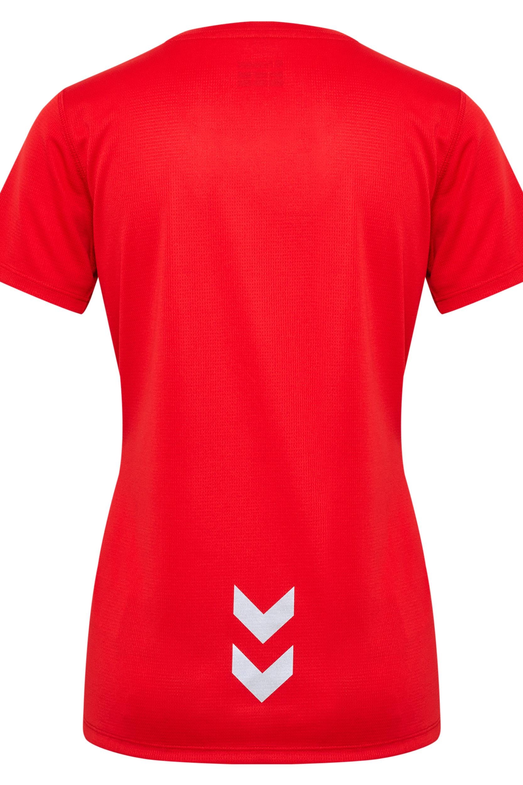 HUMMEL - Hmlrun Jersey S/s Woman - Tango Red