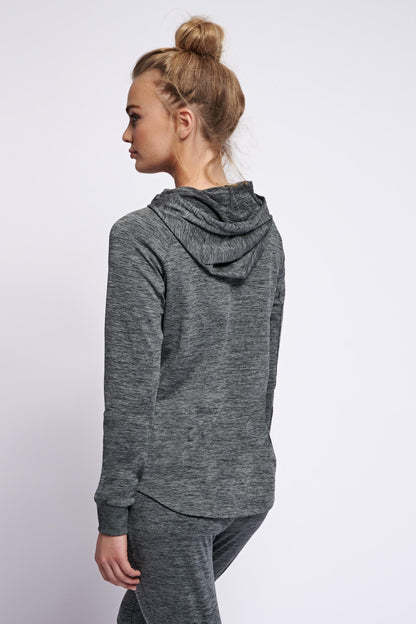 HUMMEL - Hmlselby Hoodie - Dark Grey Melange