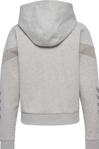 HUMMEL - Hmltravel Zip Hoodie Woman - Light Grey Melange