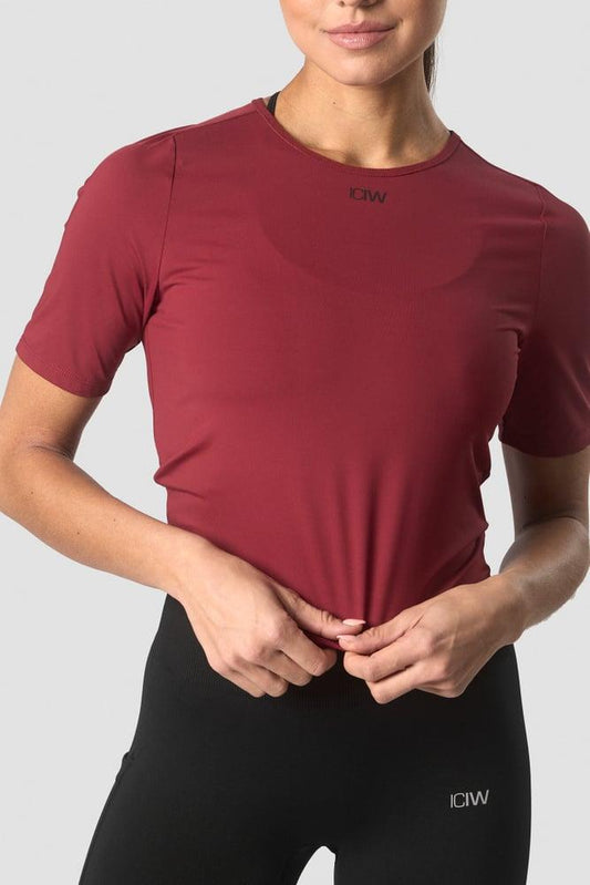 ICANIWILL - Charge Cropped Mid Sleeve - Blood Red