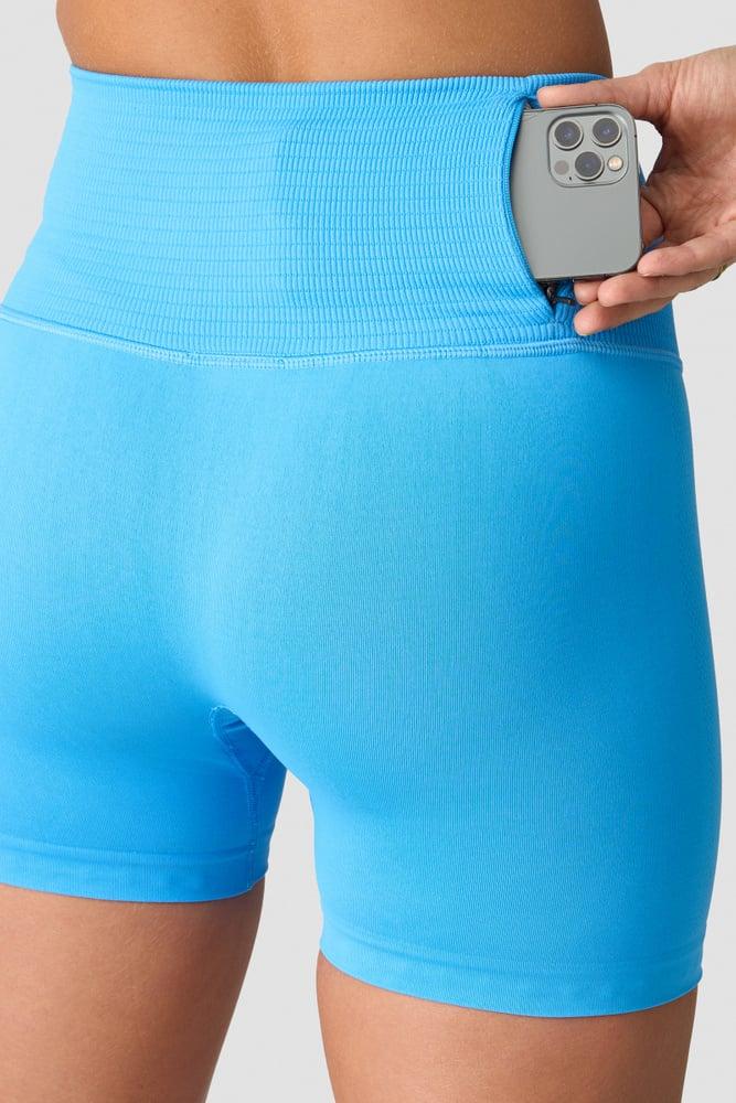 ICANIWILL - Define Seamless Pocket Shorts - Pacific Blue