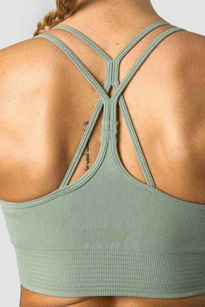 ICANIWILL - Define Seamless Sports Bra - Light Sage Green