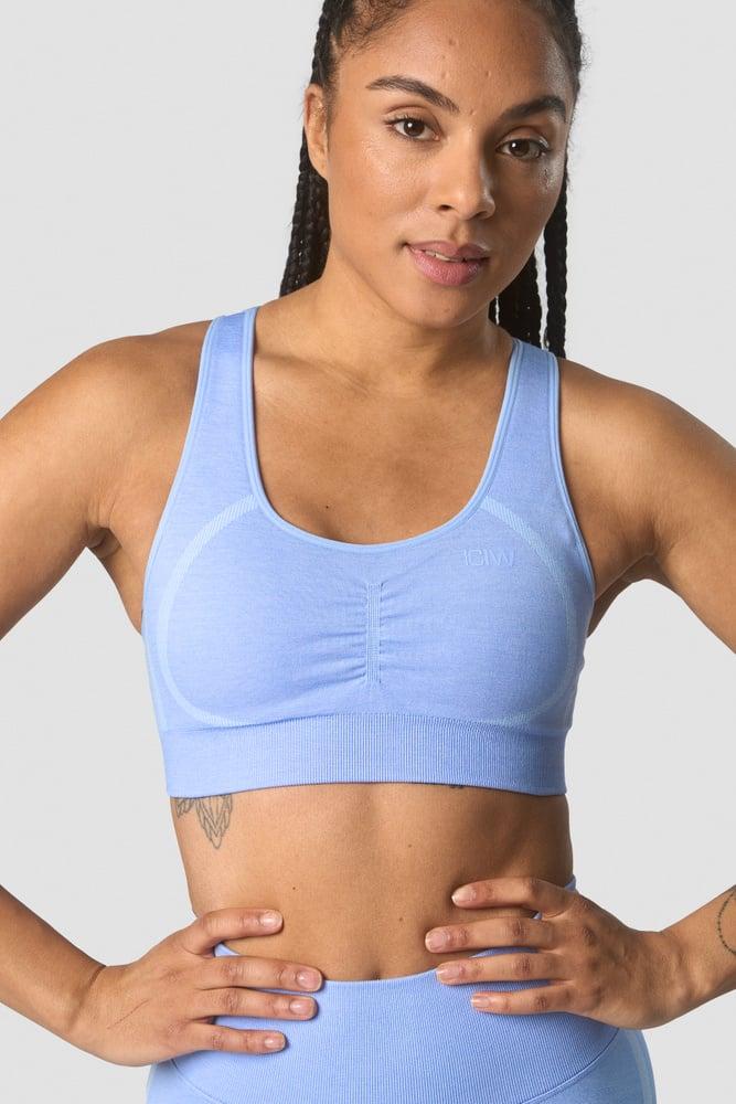 ICANIWILL - Rush Seamless Sports Bra - Soft Blue Melange