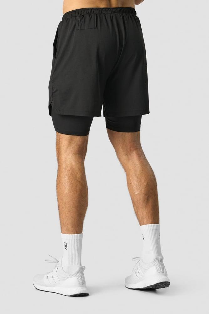 ICANIWILL - Stride 2-in-1 Shorts - Black