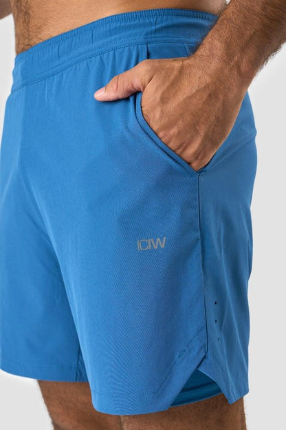 ICANIWILL - Training 2-in-1 Shorts - Light Blue