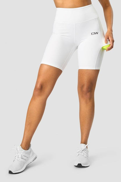 ICANIWILL - Training Biker Shorts - White