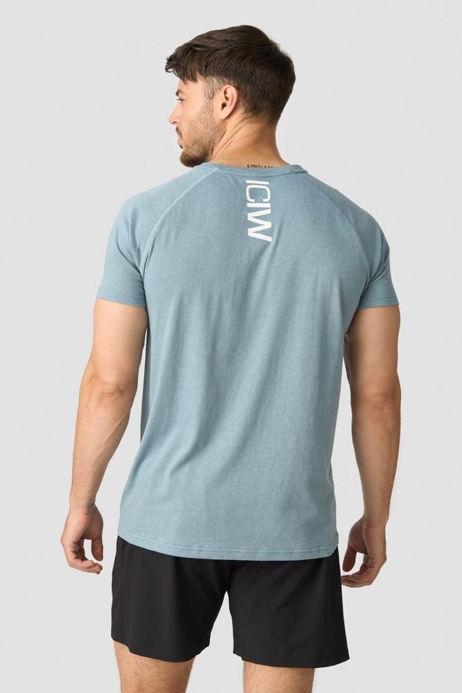 ICANIWILL - Tri-blend Clean Tee - Pale Blue