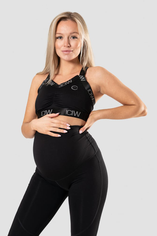 maternity nursing sports bra - Black - for kvinde - ICANIWILL - Sports BH