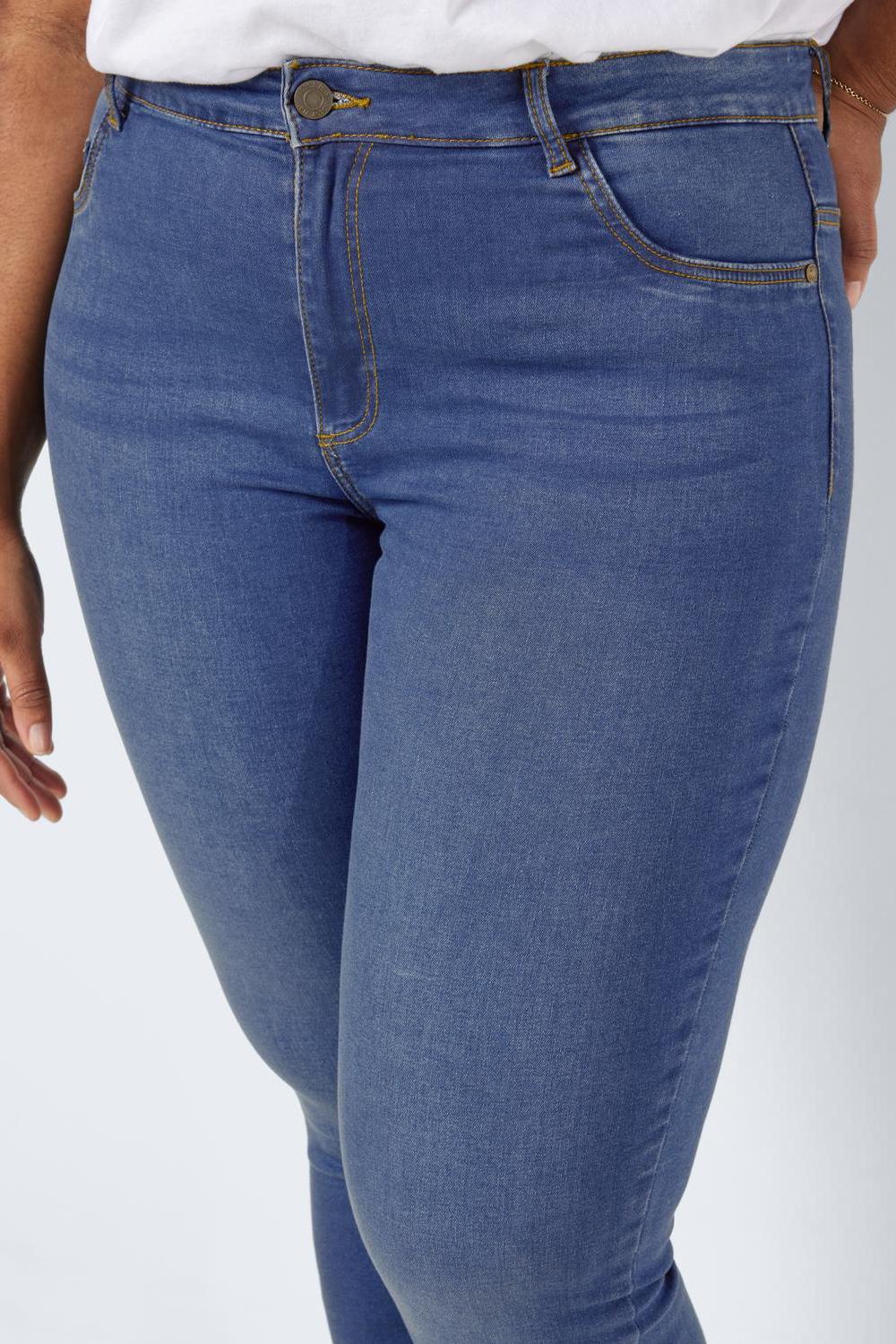 NOISY MAY - Callie Hw Jeans  Curve - Blue