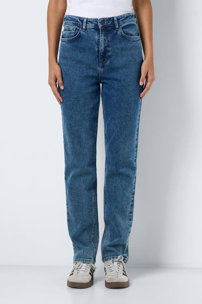 NOISY MAY - Daisy Hw Mom Fit Jeans - Blue