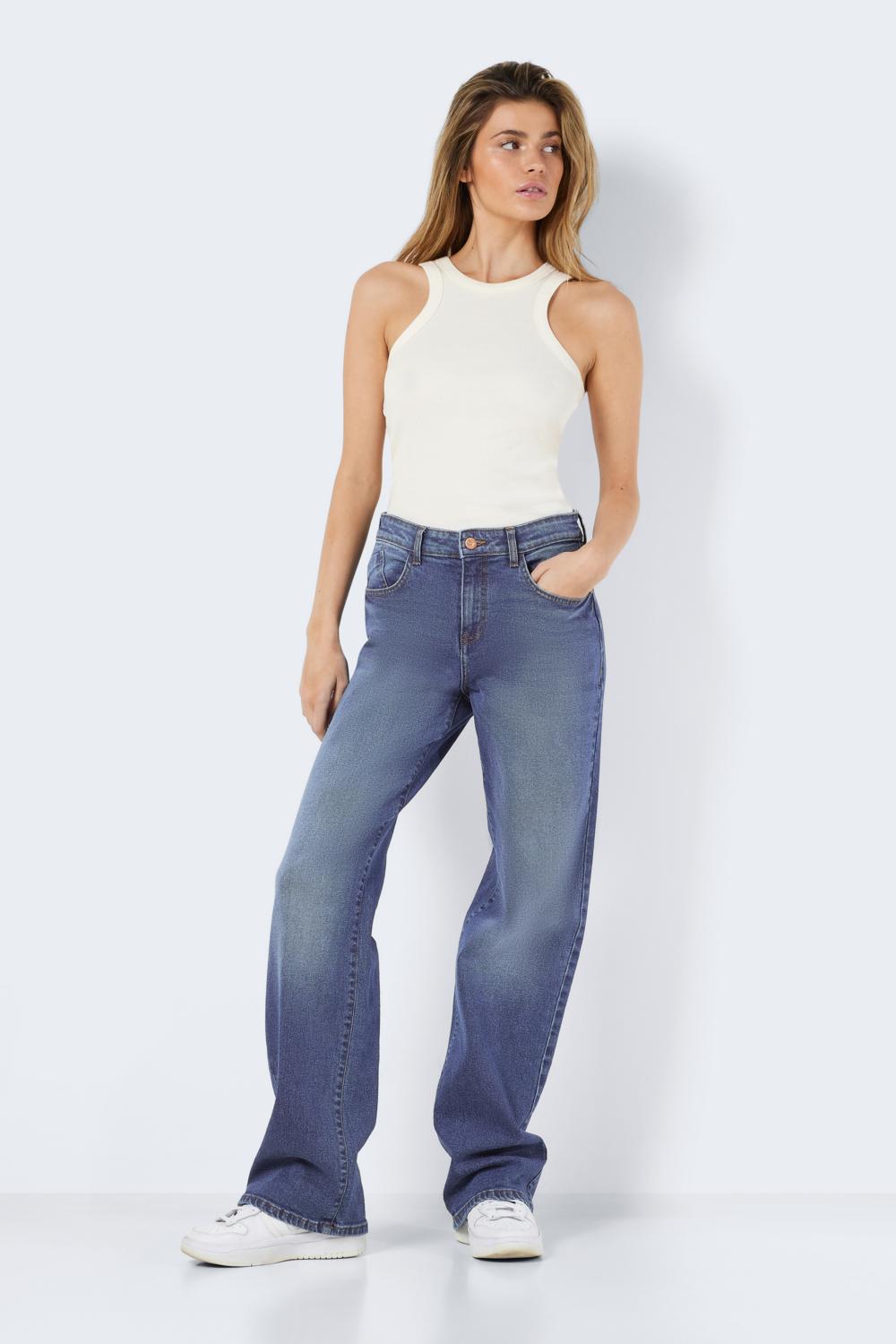 NOISY MAY - Yolanda Nw Wide Jeans - Blue