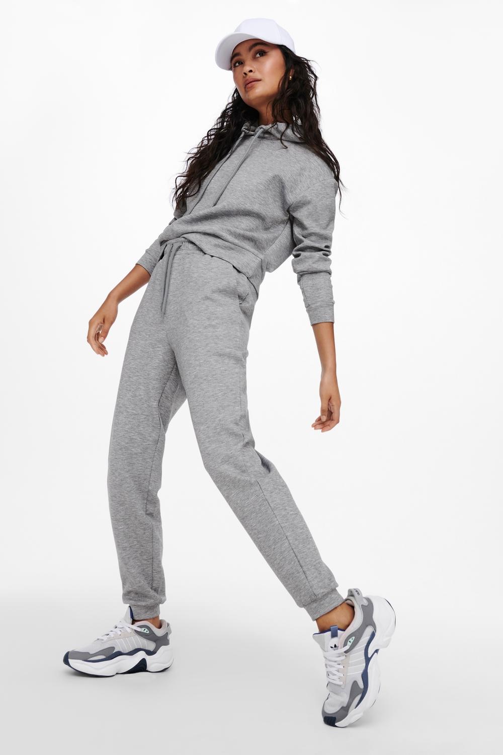 ONLYPLAY - Lounge Life Hood Ls Swt - Grey