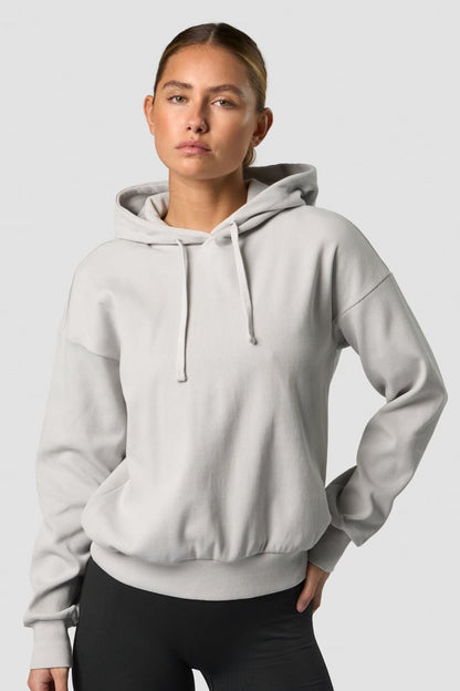 recharge hoodie wmn light grey