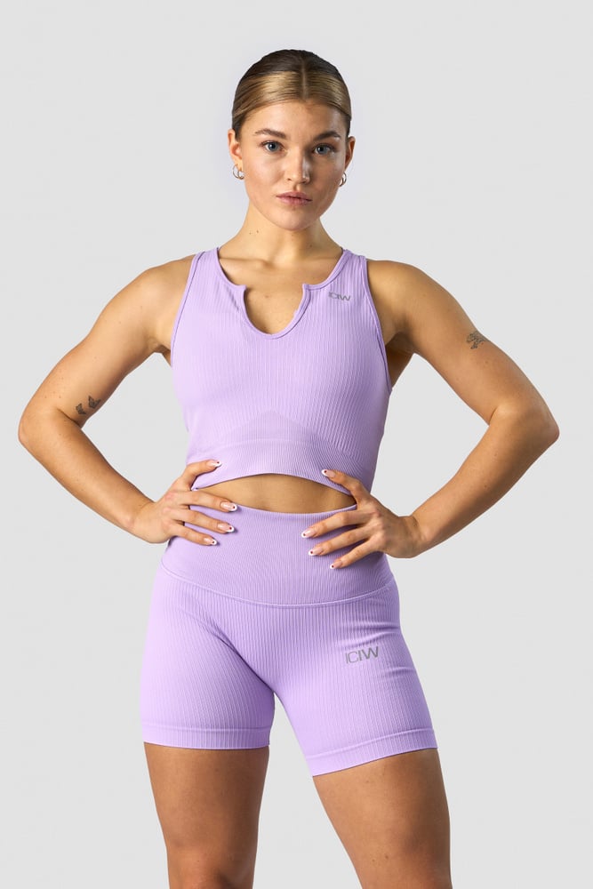 ribbed define seamless tank top lavender