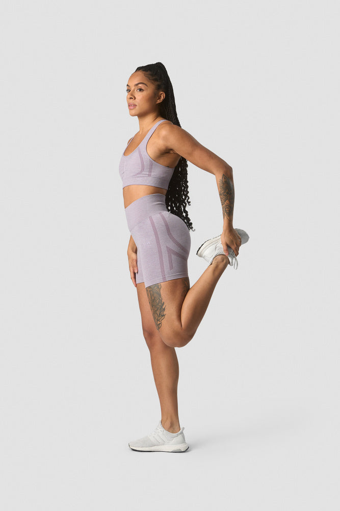 rush seamless shorts lilac melange