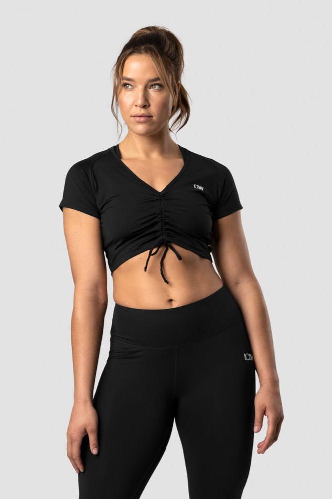 scrunch t-shirt black wmn