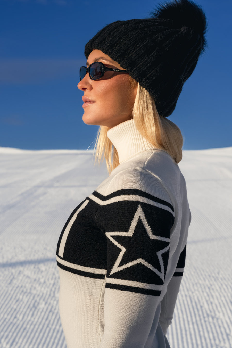 SKI Sweater · White/Black