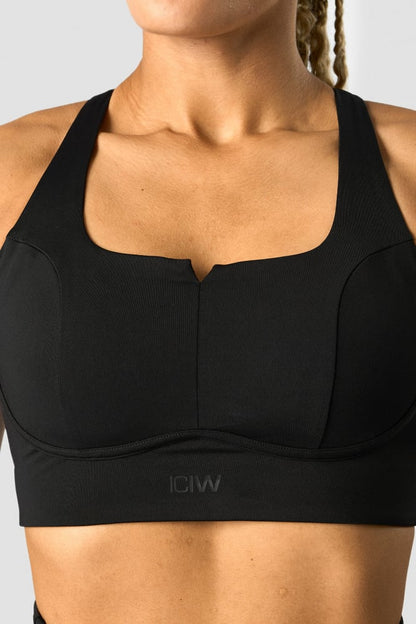 stride sports bra black