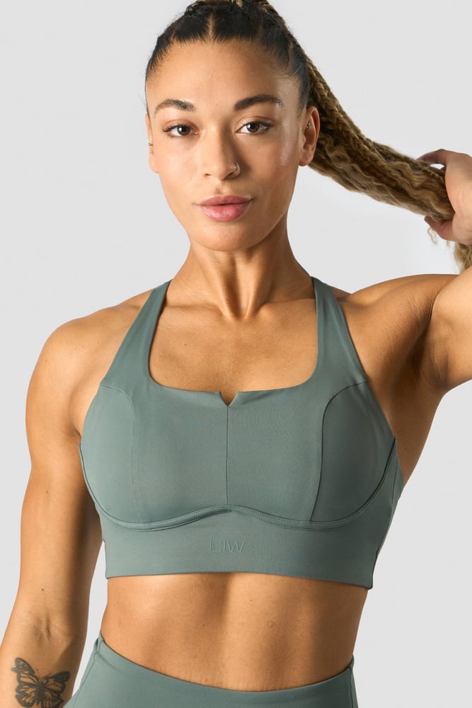 stride sports bra sea green